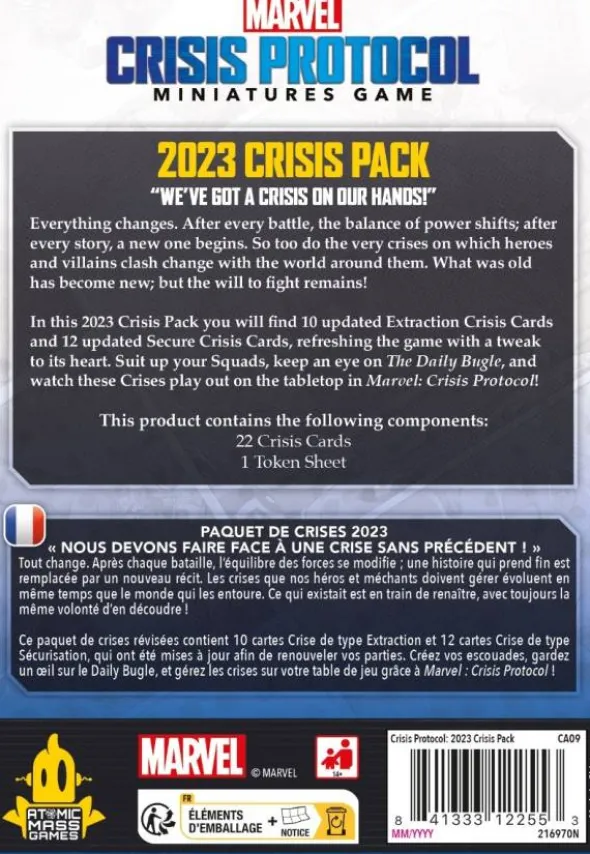 Marvel: Crisis Protocol - 2023 Crisis Pack (Krisen-Kartenpack 2023 “Uns steht eine Krise bevor!“)