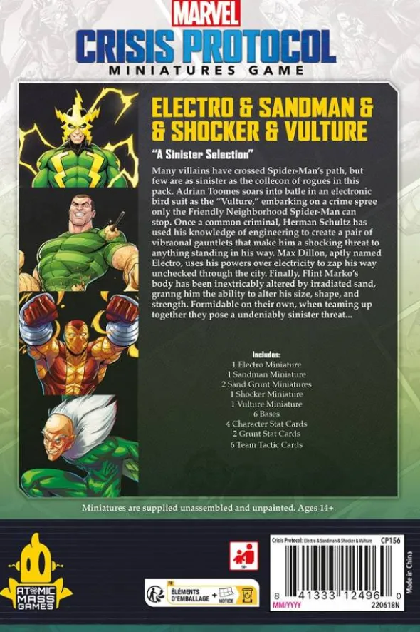 Marvel: Crisis Protocol - Electro, Sandman, Shocker & Vulture (Erw.)