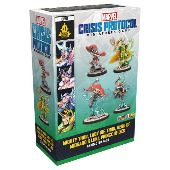 Marvel: Crisis Protocol - Mighty Thor, Lady Sif, Thor, Hero of Midgard & Loki, Prince of Lies (Erw.)