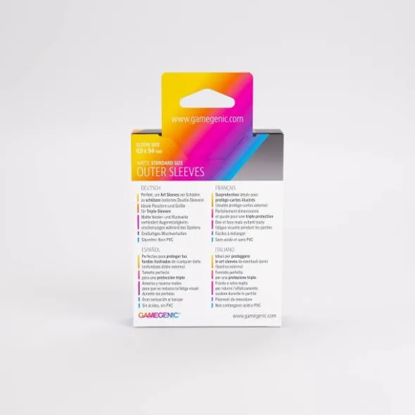 Matte Outer Sleeves Standard Size 69mm x 94mm