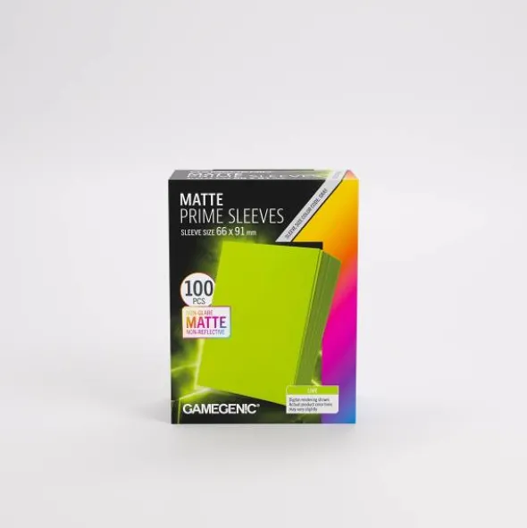 Matte Prime Sleeves Lime 66mm x 91mm