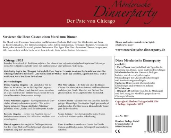 Mörderische Dinnerparty: Der Pate von Chicago