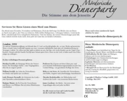 Mörderische Dinnerparty: Die Stimme aus dem Jenseits