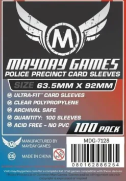 Police Precinct Card Sleeves (100pcs) 63,5mm x 92mm - 7128