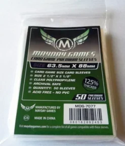 Premium Card Game Sleeves (50) 63,5mm x 88mm (grün) - 7077