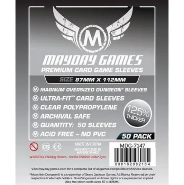 Premium Magnum Oversized Dungeon Sleeves (50pcs) 87mm x 112mm - 7147