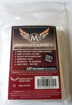 Premium Mini Chimera Game Sleeves (50) 43mm x 65mm (red) - 7079