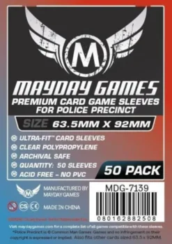 Premium "Police Precinct" Card Sleeves (50pcs) 63,5mm x 92mm - 7139