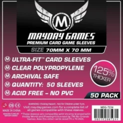 Premium Small Square Card Sleeves (50pcs) 70mm x 70mm - 7134