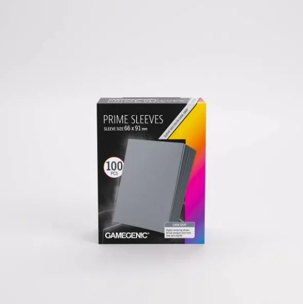 Prime Sleeves Dark Gray 66mm x 91mm