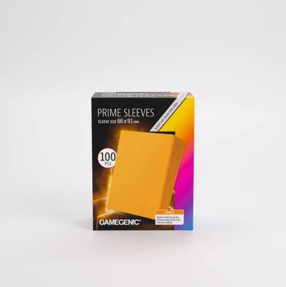 Prime Sleeves Orange 66mm x 91mm
