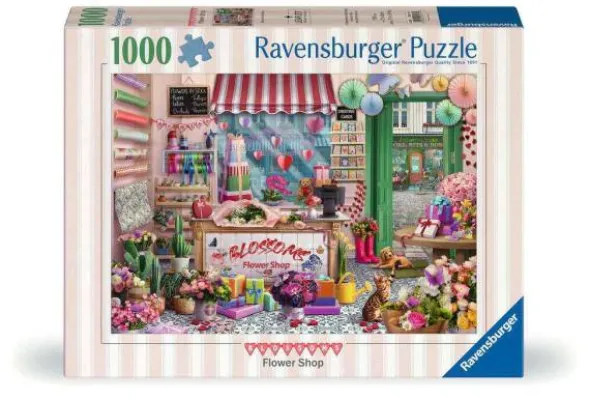 Puzzle: Der kleine Blumenladen (1000 Teile)