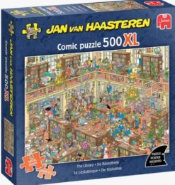 Puzzle: Die Bibliothek (Jan van Haasteren) (500 XL Teile)