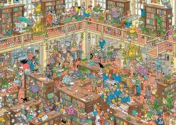 Puzzle: Die Bibliothek (Jan van Haasteren) (500 XL Teile)
