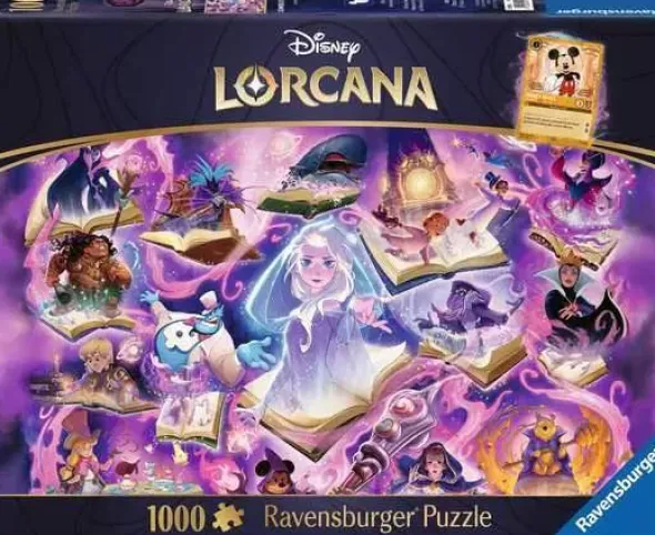 Puzzle: Disney Lorcana - Glimmers of the Realm: Amethyst (1000 Teile)