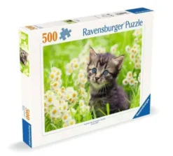 Puzzle: Kätzchen in der Wiese (500 Teile)