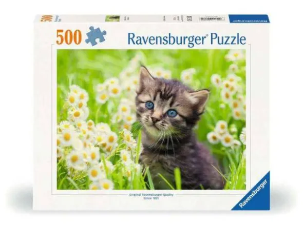 Puzzle: Kätzchen in der Wiese (500 Teile)