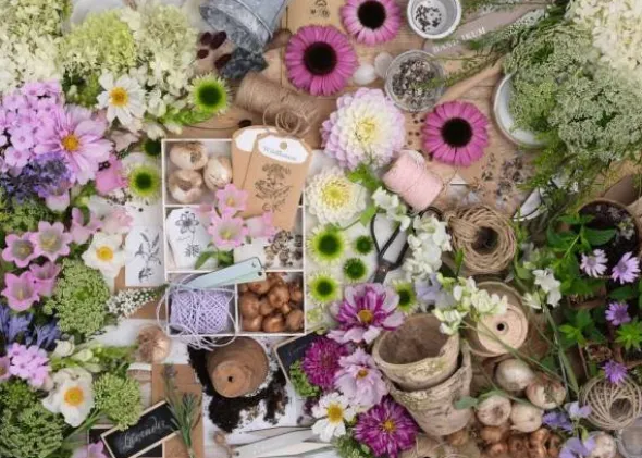 Puzzle: Prachtvolle Blumenliebe (1000 Teile)