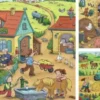 Puzzle: Viel los auf dem Bauernhof (3x49 Teile)