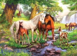 Puzzle: Wildpferde am Fluss (300 XXL Teile)