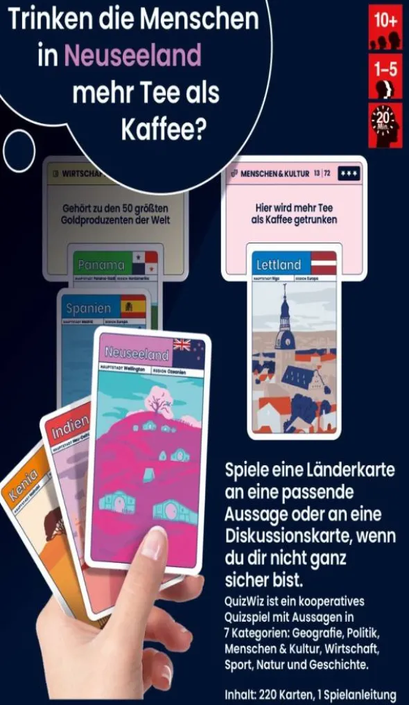 QuizWiz: Die kooperative Länder-Challenge