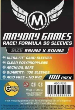 Race! Formula 90 Card Sleeves (100pcs) 55mm x 80mm - 7132