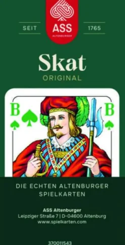 Skat, Turnierbild, 4 Farben-Blatt in Faltschachtel
