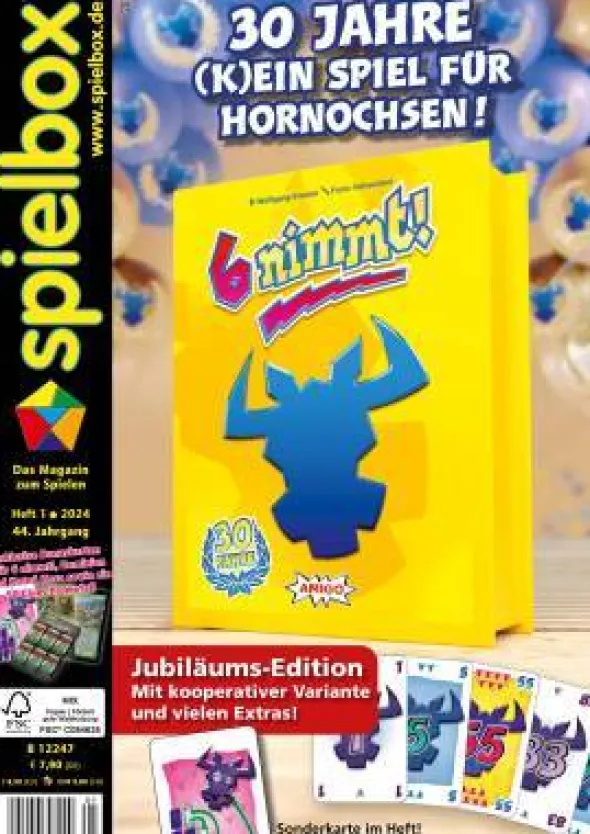 spielbox 2024 Heft 1 (inkl. Promos für Kutná Hora, Dominion und 6 nimmt!)