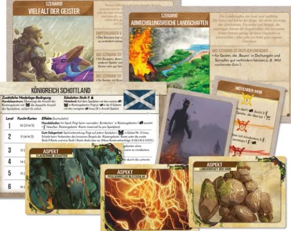 Spirit Island: Nation Schottland, Szenarien und Kartenerweiterung (Mini-Erw.)