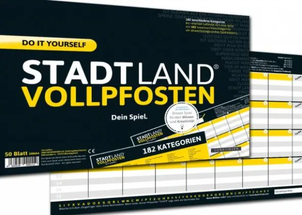 STADT LAND VOLLPFOSTEN - DO IT YOURSELF-EDITION (DinA4-Format)