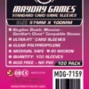 Standard Kingdom Death Gambler's Chest Compatible Sleeves (100pcs) 57mm x 100mm - 7159
