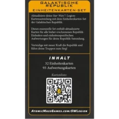 Star Wars: Legion - Galaktische Republik Einheitenkarten-Set (Erw.)