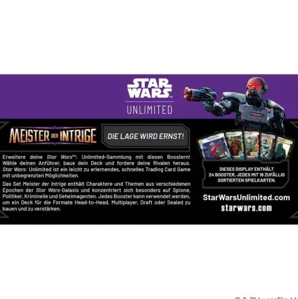 Star Wars: Unlimited - Meister der Intrige (Booster-Display)