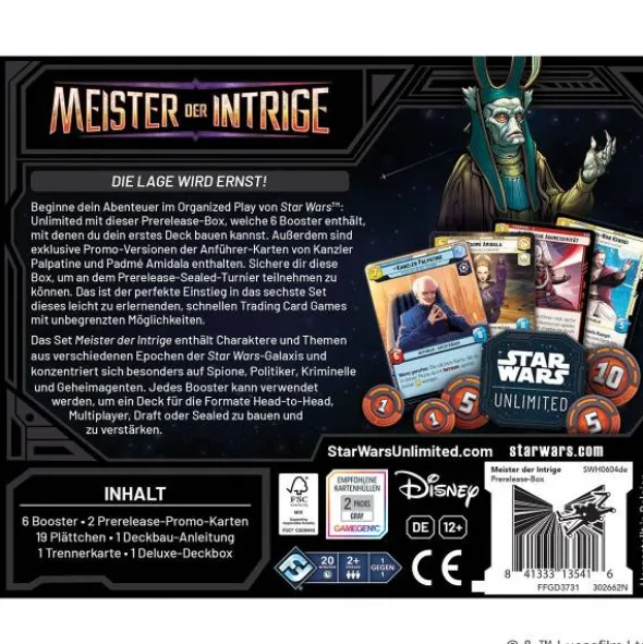 Star Wars: Unlimited - Meister der Intrige (Prerelease-Box)