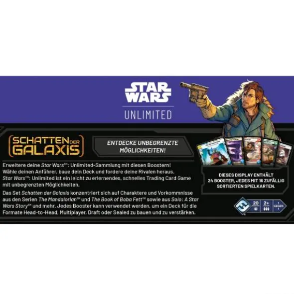 Star Wars: Unlimited - Schatten der Galaxis (Booster-Display)