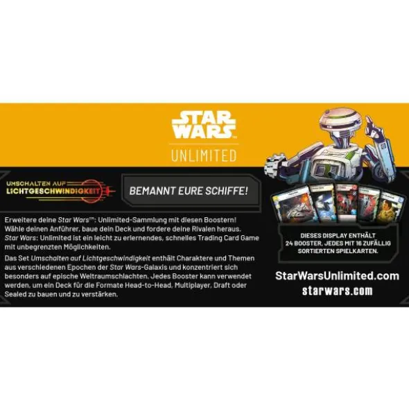Star Wars: Unlimited - Umschalten auf Lichtgeschwindigkeit (Booster-Display)
