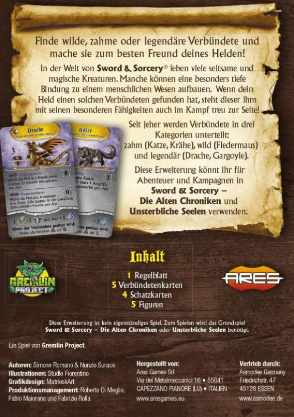 Sword & Sorcery: Chaotische Verbündete (Erw.)