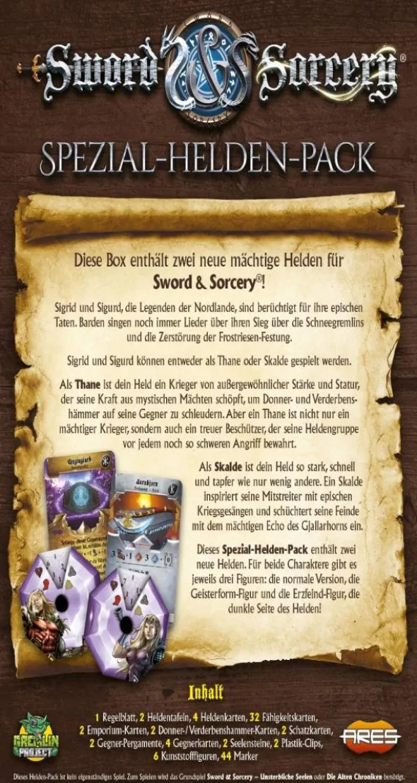 Sword & Sorcery: Die Alten Chroniken - Sigrid/Sigurd Spezial-Helden-Pack (Erw.)