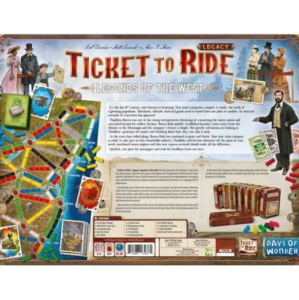 Ticket to Ride Legacy - Legends of the West (engl.)