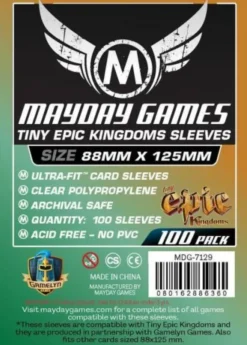 Tiny Epic Kingdoms Sleeves (100pcs) 88mm x 125mm - 7129