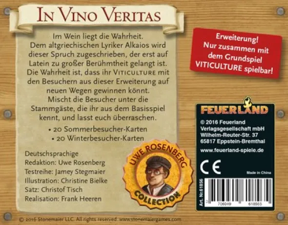 Viticulture In Vino Veritas (Erw.)