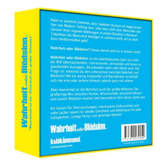 Wahrheit oder Blödsinn? Die Wahrheit ist der größte Blödsinn