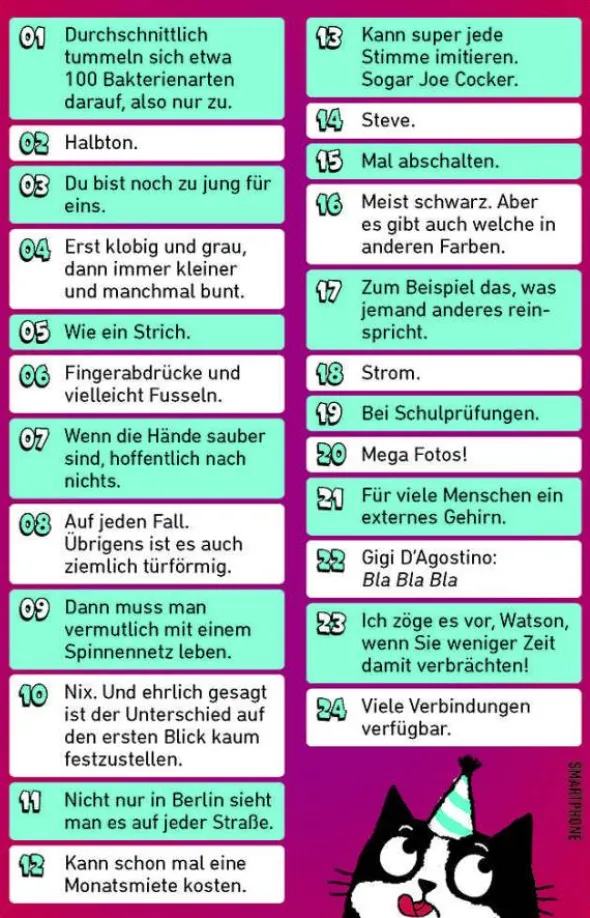 Was passiert, wenn ich dran lecke?