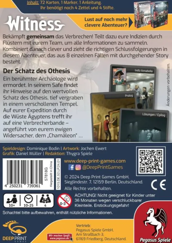 Witness - Der Schatz des Othesis (deutsch)