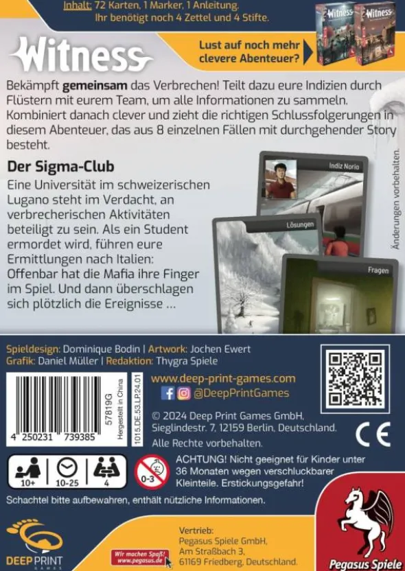 Witness - Der Sigma-Club (deutsch)
