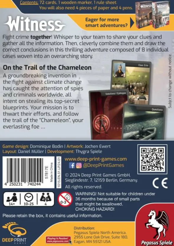 Witness - On the Trail of the Chameleon (engl.)