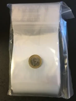 Zip-Beutel 80mm x 120mm (100 Stk.)