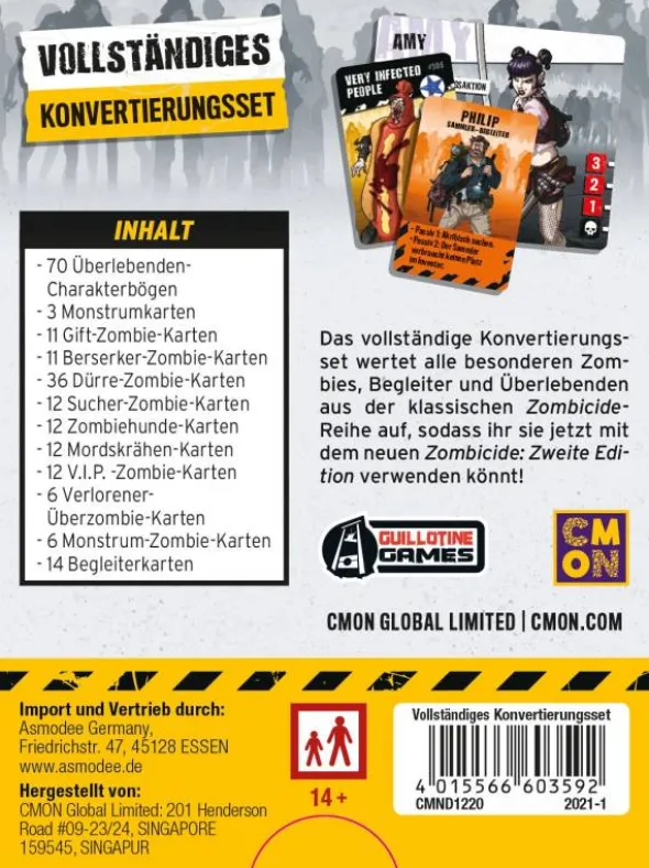 Zombicide 2. Edition – Vollständiges Konvertierungsset (Erw.)